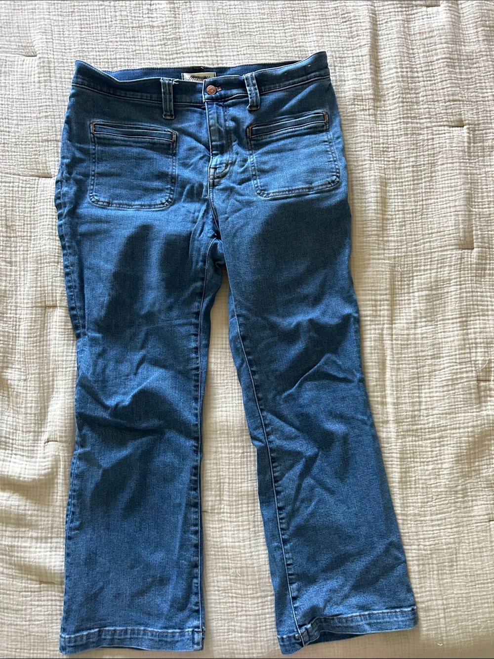 Madewell Women's Dark Blue Flare Jeans